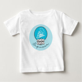 Camiseta Infantil Engenheiro do Trem Azul Bebê Cho