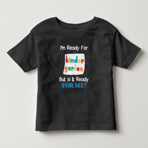 Camiseta Infantil Engraçado 1rua De Crianças Prontas Para O Jardim