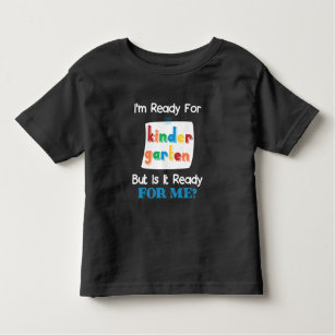 Camiseta Infantil Engraçado 1rua De Crianças Prontas Para O Jardim D