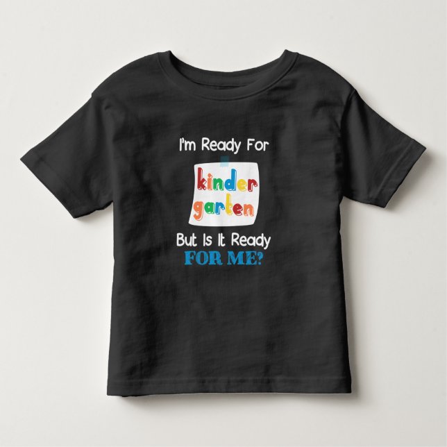 Camiseta Infantil Engraçado 1rua De Crianças Prontas Para O Jardim D (Frente)