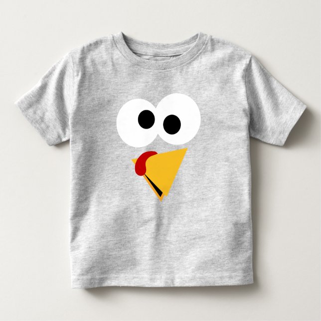 Camiseta Infantil Engraçado Ação de Graças à Turquia (Frente)
