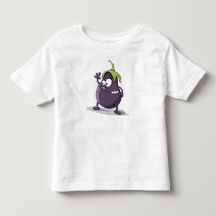 Camiseta Infantil engraçado,berinjela,bebê,berinjela e peixe-frade