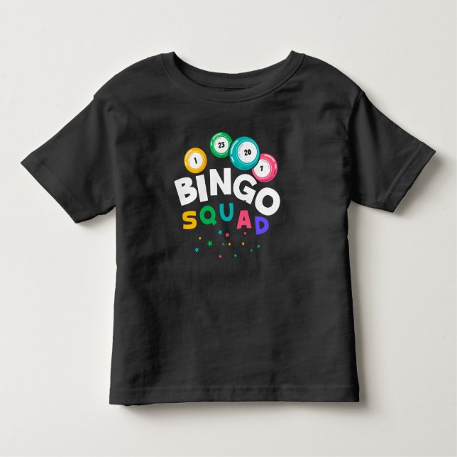 Camiseta Infantil Engraçado Bingo Team Jogo Humor (Frente)