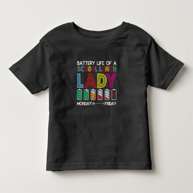 Camiseta Infantil Engraçado Cafeteria Escola Almoço Semana Humor (Frente)