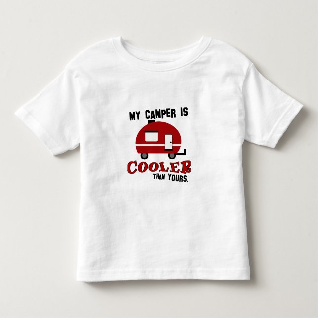 Camiseta Infantil Engraçado Camper Toddler T-Shirt (Frente)