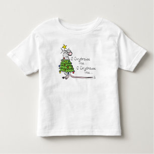 Camiseta Infantil Engraçado Cartografia de Árvore de Mouse Bonito de