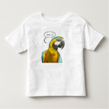 Engraçado Conversar a t-shirt do papagaio Toddler