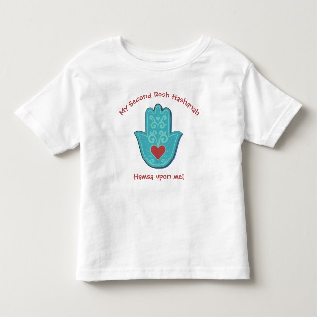 Camiseta Infantil Engraçado e engraçado Hamsa My (qualquer número) R (Frente)