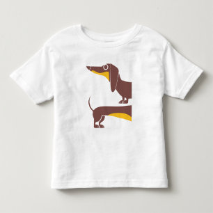 Camiseta Infantil Engraçado e fofo dachshund para os pais de cães lo