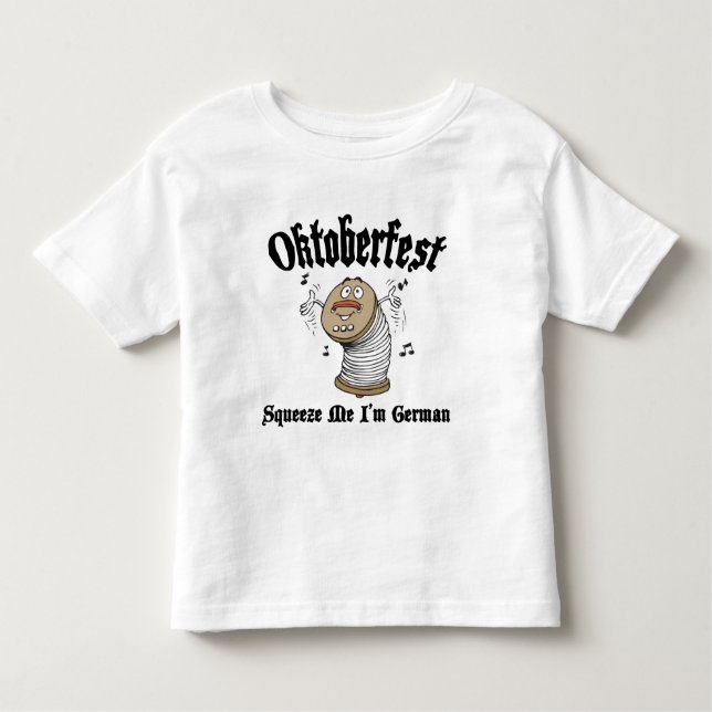 Camiseta Infantil Engraçado esprema-me que eu sou alemão Oktoberfest (Frente)