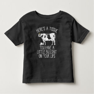 Camiseta Infantil Engraçado Heifer CryBaby Cow Farmer Bull Softie