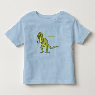 Camiseta Infantil Engraçado ilustração do dinossauro T rex