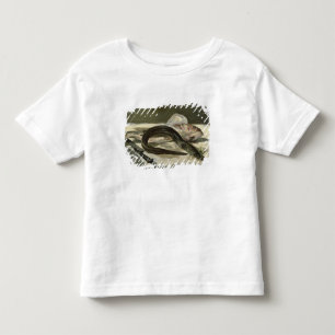 Camiseta Infantil Enguia de Manet e salmonete vermelho, 1864