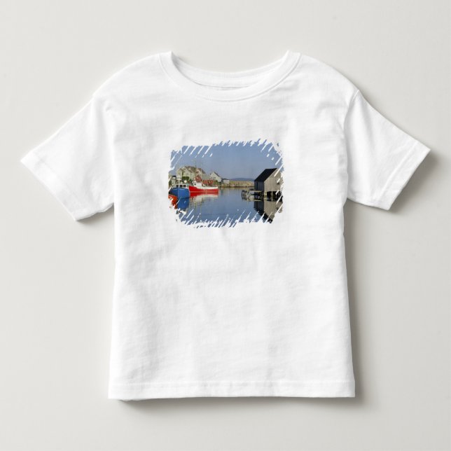 Camiseta Infantil Enseada de Peggy, Nova Scotia, Canadá (Frente)