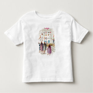 Camiseta Infantil Ensinando a leitura dos manuscritos