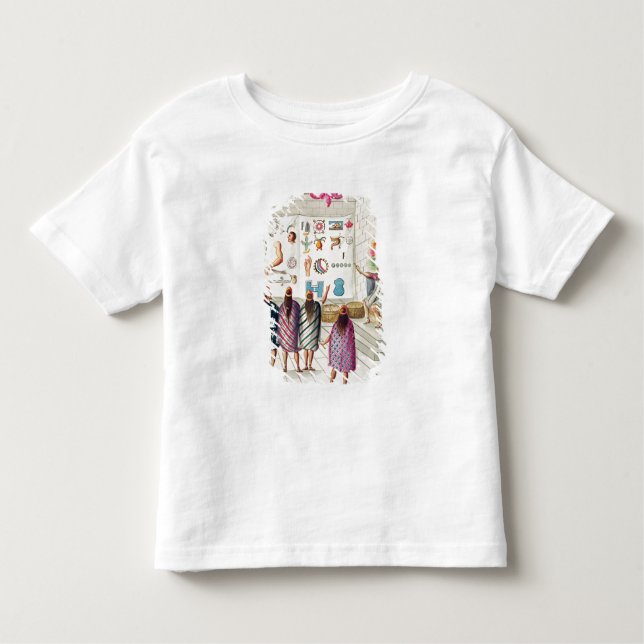 Camiseta Infantil Ensinando a leitura dos manuscritos (Frente)