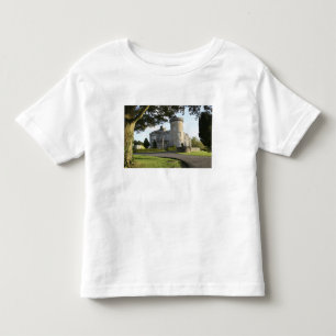 Camiseta Infantil Entrada lateral do Castelo Dromoland sem pessoas