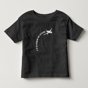 Camiseta Infantil  Entusiasta de aviação de avião piloto