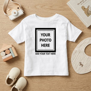 Camiseta Infantil Enviar imagem foto & adicionar texto – Personaliza