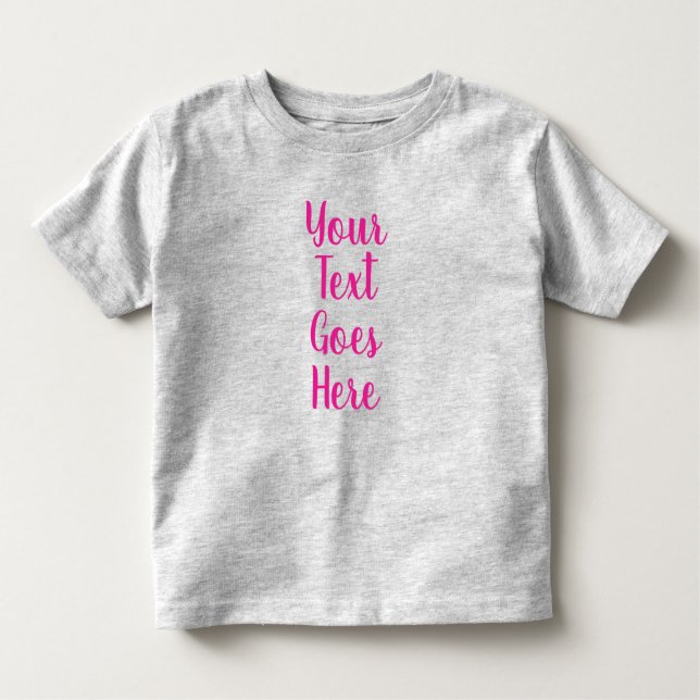 Camiseta Infantil Envie Foto Texto Personalizado Cinza Crie Seu Próp (Frente)