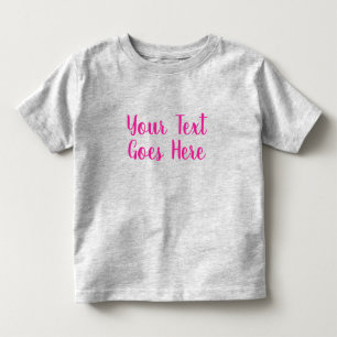 Camiseta Infantil Envio de Foto de Texto Personalizado Cinza Crie se