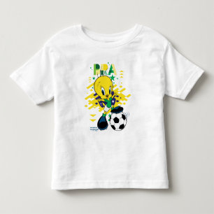 Camiseta Infantil Equipe Brasil Futebol Gráfico TWEETY™