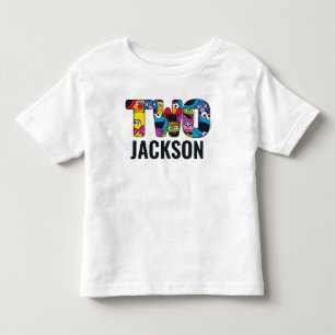 Camiseta Infantil Equipe da Rua Sesame Padrão "Dois"