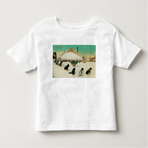 Camiseta Infantil Equipe de Alaska Dogsled que descansa em SnowState