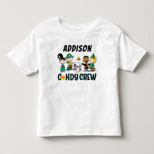 Camiseta Infantil Equipe de Doces Peanuts Gangue de Halloween