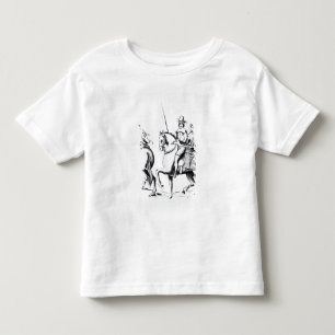 Camiseta Infantil Equitação da Sra. Jane Pista com rei Charles II