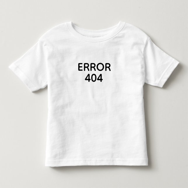 CAMISETA INFANTIL ERRO 404 (Frente)