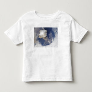 Camiseta Infantil Erupção do vulcão de Sarychev