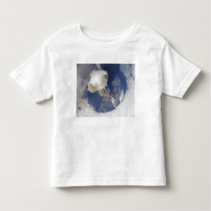 Camiseta Infantil Erupção do vulcão Sarychev