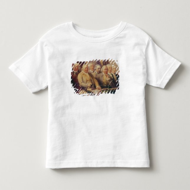 Camiseta Infantil Esboçando a declaração de independência (Frente)