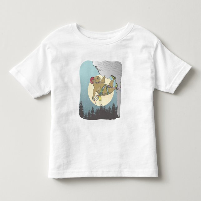 Camiseta Infantil Escalada de rocha de Capybara (Frente)
