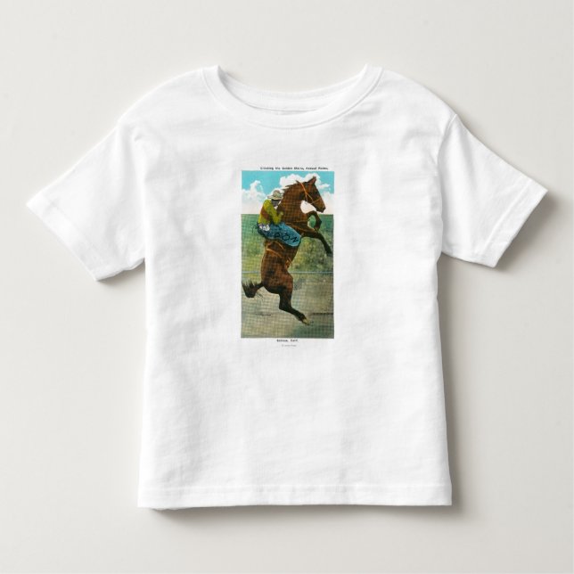 Camiseta Infantil Escalando as escadas douradas no rodeio anual (Frente)