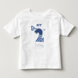Camiseta Infantil Escamas de Sereia Coloridas Meninas 2º Aniversário