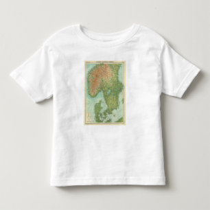 Camiseta Infantil Escandinávia & Dinamarca do sul