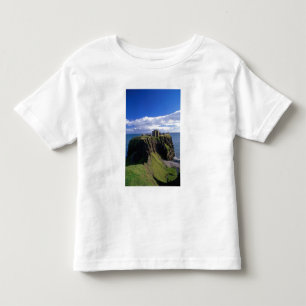 Camiseta Infantil Escócia, Aberdeen. Castelo Dunnotar.