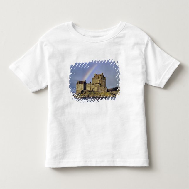 Camiseta Infantil Escócia, Highland, Wester Ross, Eilean Donan (Frente)