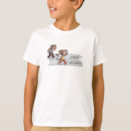 Camiseta Infantil Escola de Macaco Fofo vs Humor d