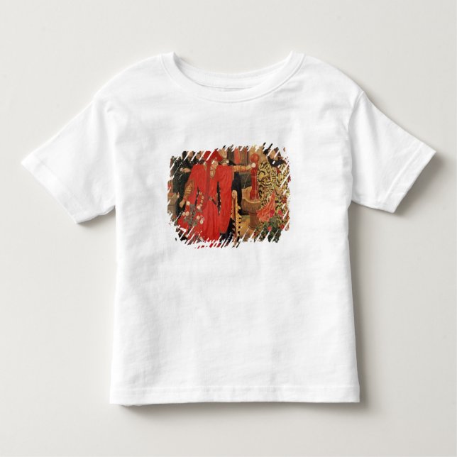 Camiseta Infantil Escolhendo os rosas vermelhos e brancos no templo (Frente)