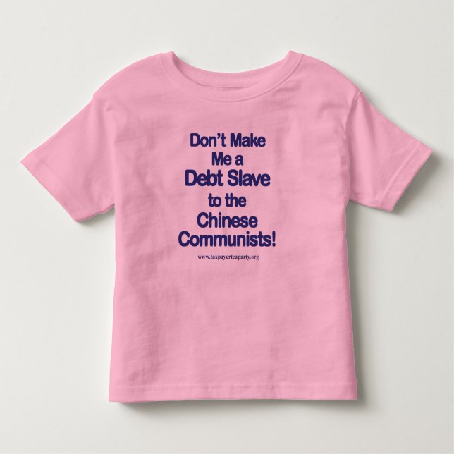 Camiseta Infantil Escravo do imposto (Frente)