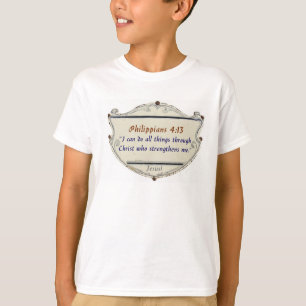 Camiseta Infantil Escudo Filipenses 4:13