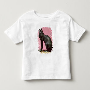 Camiseta Infantil Escultura de um gato, período atrasado