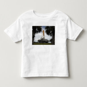 Camiseta Infantil Esforço do vaivém espacial do quadro das árvore