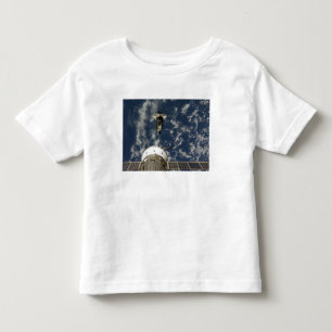 Camiseta Infantil Esforço do vaivém espacial e uma nave espacial d