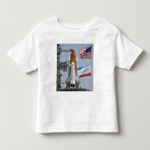 Camiseta Infantil Esforço do vaivém espacial na plataforma de