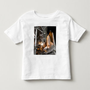Camiseta Infantil Esforço do vaivém espacial na plataforma de