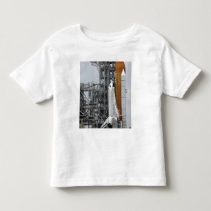 Camiseta Infantil Esforço do vaivém espacial na plataforma de